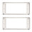 Metall Humbucker Pickup  Cover Rambyte Kompatibel med LP Gitarrmontering Elgitarrer (Silver) 2
