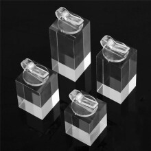 7Pcs Different Height Square Finger Ring Jewelry Display Stand Holder Photography Props Showcase Organizer Rack A
