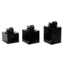 7 PièCes DifféRentes Hauteurs CarréEs Bague Bijoux PréSentoir Support Photographie Accessoires Vitrine Organisateur Support B