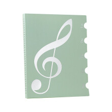 Bladmuziekmap, 60 Pagina'S, Bladmuziek/Houder, Geschikt voor Letter-Formaat A4, Beschrijfbare en Afneembare Koormap Groen