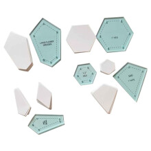 300 Pieces Paper Patchwork Shapes Acrylic Quilt Template Quilting Patchwork Patchwork  Sewing
