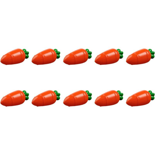 B-Easter Gift Box, Fillable Easter Carrots Containers,Gift Box Plastic Carrot, Perfect for Easter Hunt, Surprise Carrots