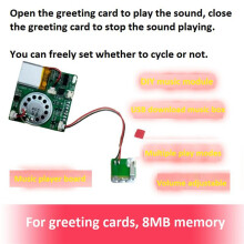 Module D'Enregistrement de Musique USB DIY Module de Son Enregistrable MP3 Module de Son Téléchargeable USB, Carte de Vœux