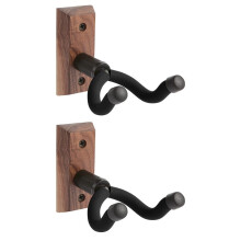 2 PièCes Support Mural pour Guitare, Cintres pour Guitare, Crochets, Supports pour Guitares Acoustiques et éLectriques, Basse Banjo Noir