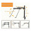 Metal Needlework Frame Stand Adjustable Rotating Embroidery Stand Embroidery Frame Stand for Needle Points 4