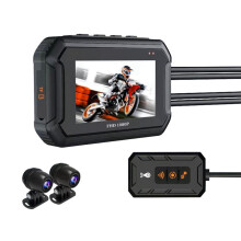 1080P Dual Motorcycle Camera with GPS Function Waterproof Driving Recorder HD Video Recorder for Motorcycle Driving