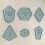 300 Pieces Paper Patchwork Shapes Acrylic Quilt Template Quilting Patchwork Patchwork  Sewing 3