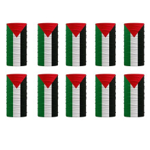 10PCS MáScara Facial Deportiva una Prueba de Viento con Bandera de Palestina para MáScara de Motocicleta Bufanda para Montar Al Aire Libre 50X25cm