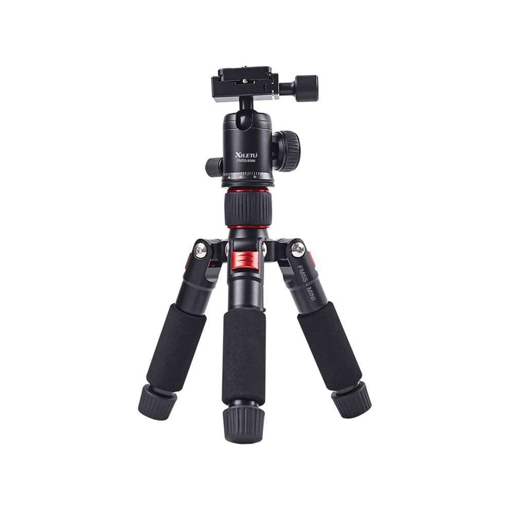 Xiletu Desktop Tripod Portable Slr Camera Tripod Mobile Phone Straight Broadcast Photo Stand- & Black/Red 6031487735899