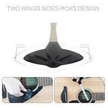 Arco de Guitarra de 22,6 cm de Longitud, PúAs de Tono de AfinacióN de Guitarra, Accesorios para Jugadores Profesionales Principiantes, Color Naranja