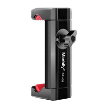 Manbily Metal Cell Phone Clip Rotating Vertical Shooting Desktop Live Streaming -Lapse Tripod Cell Phone Holder Accessories