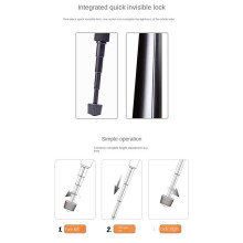 XILETU  Desktop Tripod Portable SLR Camera Tripod Mobile Phone Straight Broadcast Photo Stand-Black & Red