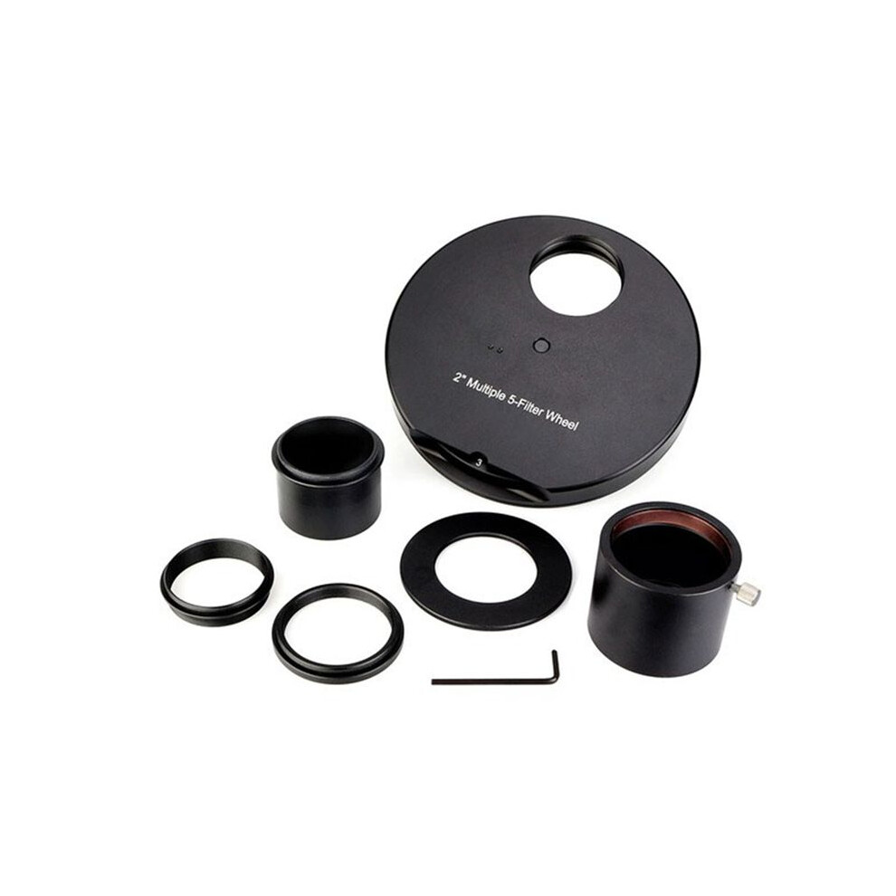 Telescope Filter Wheel Metal Filter 5 Positions For Telescope Eyepiece For Astronomical Telescopes 2Inch 6032653299221