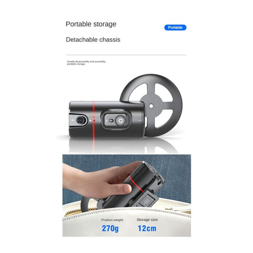 P02 360 Gimbal Stabilizer Desktop AI Automatic Tracking Gimbal with Remote for Smartphone Stabilizer 2