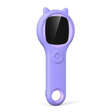 Microscopio para Niños 500 X Kit de Microscopio de Bolsillo de Mano Lente Súper Macro Juguetes Educativos de Ciencia con Luz LED Púrpura