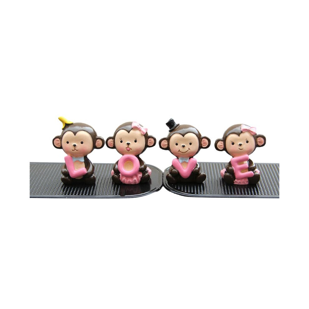 Car Accessories Fashion Cartoon Cute Banana Monkey Doll Car Dashboard Decoration Car Accessories C 4711242140312