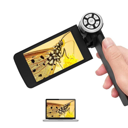 Handheld Digital Microscope, Pocket Microscope with 4 Inch Screen Electronic FHD Video Microscope, Supports Windows PC 2
