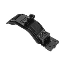 Ergonomic Shoulder Pad Mount with V-Wedge Mount 15mm LWS Rod Clamp for VCT-U14 Tripod Adapter for Shoulder Rig,B