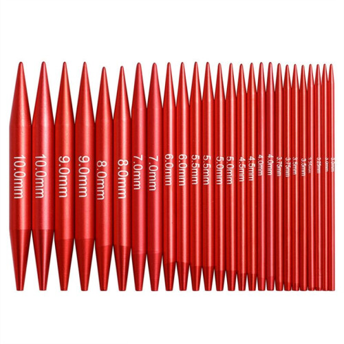 Circular Knitting Needles Sets Aluminum 26PCS Interchangeable Crochet Needles with Chrysanthemum Case Sewing Accessory 2