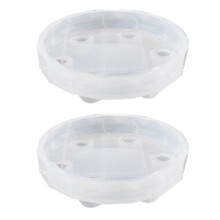 2X New Resin Table Mold Silicone Mold Epoxy Mold Exhibition Table Mold Diy Crafting Tools(Molds Only)