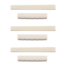 3X Sattelmuttern-Set mit geschlitztem Knochen für Konzertgitarre