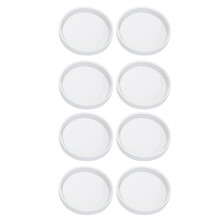 8 Pack Diy Round Coaster Silicone Mold, Diameter 3.94Inch/10cm, Molds for Casting with Resin, Cement