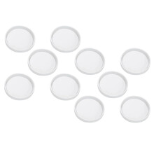 10 Pack Diy Round Coaster Silicone Mold, Diameter 3.15Inch/8cm, Molds for Casting with Resin, Cement