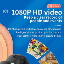 Videocamera con Schermo da 0,96 Pollici CMOS per Interni Domestici Ed Esterni 1080P Sport Videoregistratore Portatile Vintage con Supporto TF