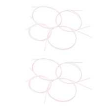 8 Pezzi Nylon Bianco Ukulele Corda Impostare