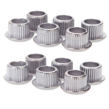 12X Accordeur de Guitare Douilles Conversion Adaptateur Bagues Au Nickel avec UneBeautifulboitier Plastique Argent
