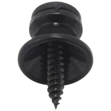 6 x Electric Acoustic Guitar Bass Strap Button Screw Lock Pins Pegs Pads Black
