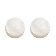 24x Mere Blanche de Perle Luthier Incrustation de Points Marqueur Lateral 6mm
