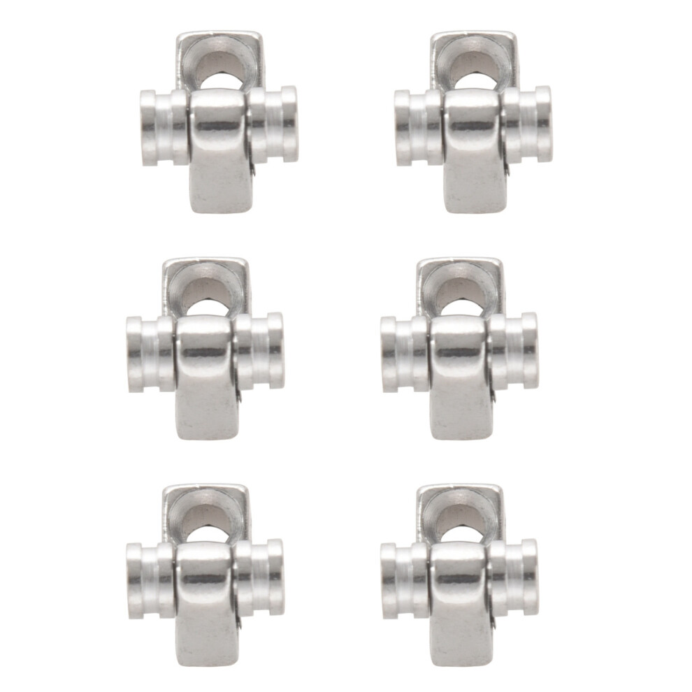 6X Chrome Roller String Retainer Trees Guitar Parts 4712557625471