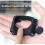 for  Go3 Silicone Case Thumb Camera Sticker Lens Cap Protective Case Lanyard,Set Black 4