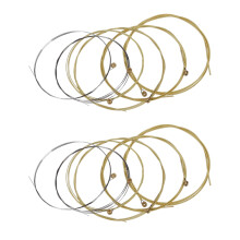 12x Metallsaiten fuer Akustikgitarre 1 Meter 1 M Neu