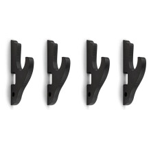 4x Sword Wall Mount 1-Tier Hook Katana Holder Adjustable Display Hanger for Samurai Sword Tanto Rapier Cosplay Rack