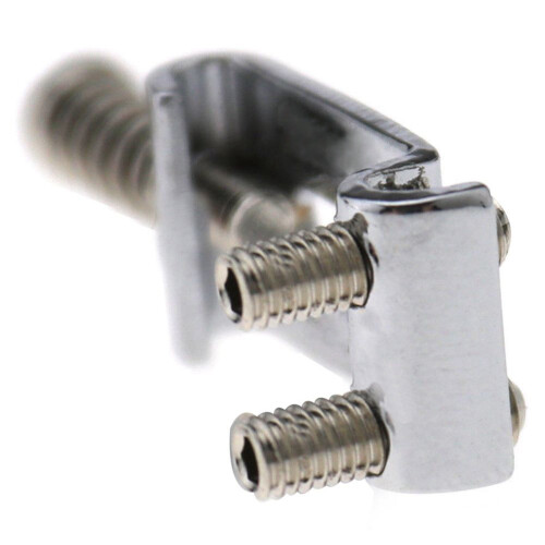 18X Replacement Chrome Tremolo Bridge Saddles for  Electric Guitar 1