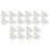 40 Sets of 80Pcs 6 String Acoustic Guitar Bone Bridge Saddle and Nut Made of Real Bone 1