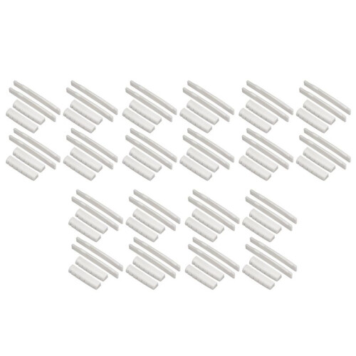 40 Sets of 80Pcs 6 String Acoustic Guitar Bone Bridge Saddle and Nut Made of Real Bone