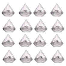48 Pièces Séries Transparent Diamant Forme Boîte à Bonbons Faveur de Mariage Coffrets Cadeaux Boîte de Fête Conteneur