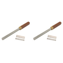 2X Gitaar Fret Crowning File, Fret File, Fret End Afgeronde Tool, Drie Radius Slot & File, Multifunctionele Gitaar Fret Tools