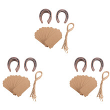 30Pcs Good Lucky Horseshoe Wedding Favors with Tags Rustic Horseshoe Gifts for Vintage Wedding Party Decorations