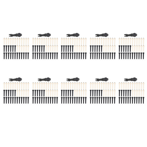 360 Delar Akustisk Gitarr Bridge Pins Pegs i Vitt och Svart med 1 Bit Bridge Pin Puller Remover i Gitarr 1