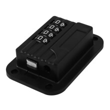 8X Opgewaardeerd Wachtwoord Window Lock Kinderveiligheidsslot Babybescherming Kinderen Koelkastslot Deurkast Limiter Locks-Zwart