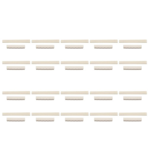 20X Classical Guitar Bone Slotted Saddle Nut Set