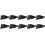 60 Pezzi Nero Ebano Shell Guitar Bridge Bone Pins Set con Abalone Dot Verde per Accessori Chitarra Acustica 1