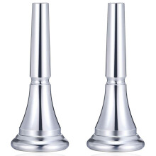 French Horn Mouthpiece Kit Includes 2 Pcs French Horn Mouth Piece for Adults Children and Beginners Musical Instrument-B