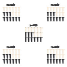 180 Pieces Acoustic Guitar Bridge Pins Pegs in White and Black with 5 Piece Bridge Pin Puller Remover in Guitar