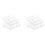 2X Makeup 9 Lipstick Acrylic Storage Display Stand Case Rack Holder Organizer 1