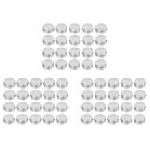144 Pcs 1 Oz Tins Silver Aluminum Tins Cans Screw Top Round Aluminum Tins Cans with Screw Lid Screw Lid Containers